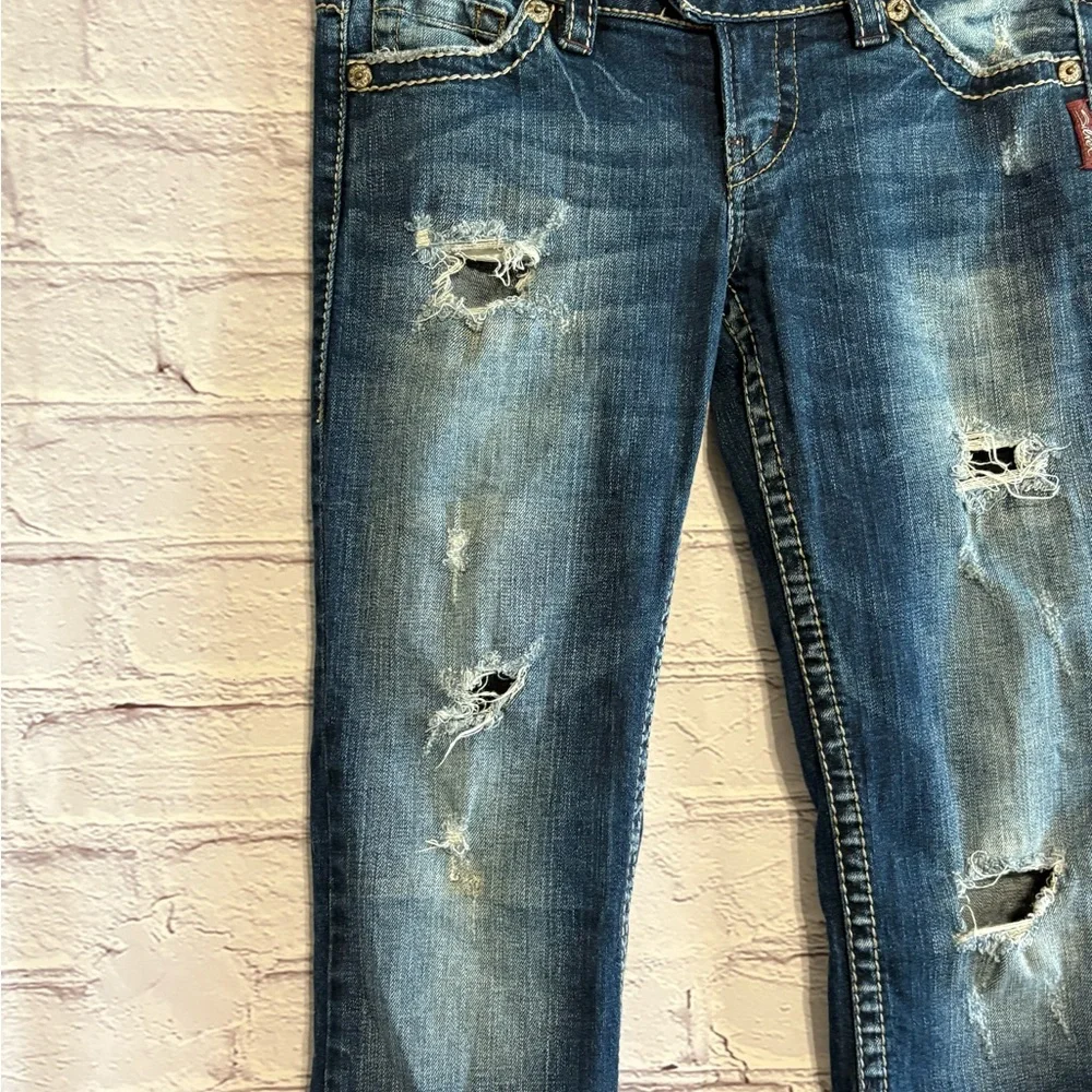 Silver Distressed Tuesday Jeans in Bootcut - Picture 2 of 14